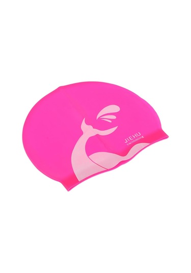 Dolıty Yüzme Şapkaları Suya Dayanıklı Unisex Premium Silikon Pembe