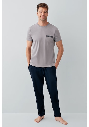 Arnetta Erkek Gri Pijama Takımı Ar3677-s-v1 Gri