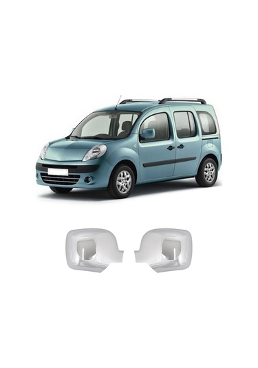 Renault Kangoo Uyumlu 2008-2013 Ayna Kapağı 2 Parça Abs Krom  Kaplama
