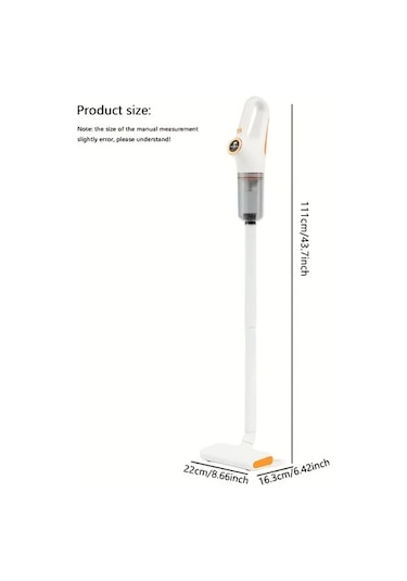 Fochsia White 6000pa Güçlü Emişli Elektrikli Süpürge 3 2000mah Lityum Pil Ön Temizleme Paspas Tüm Zemin Halı Koltuk Araç İçi Ofis Taşınabilir