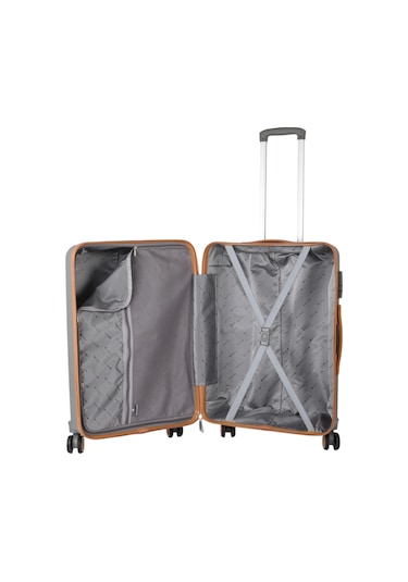 Mçs Group V379 Aura Y.üretim Pp Valiz 75 Cm S21yy100014275 11156 Gri/hardal