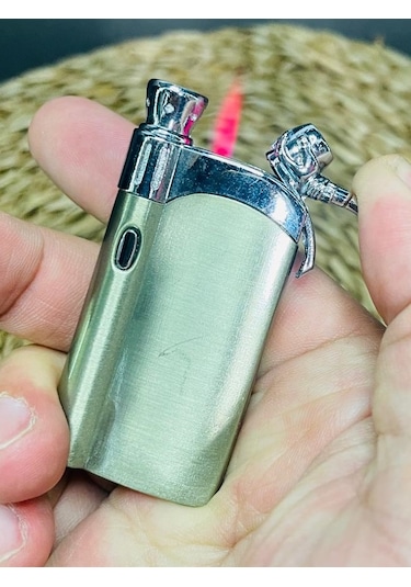 Hunter Metal Kasa Işıklı Pürmüzlü Çakmak
