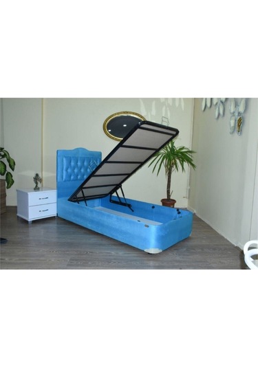 Baza Başlık TayTüyü TURKUAZ Model Silinir Kapitone başlık Metal Fırın Boya 120*200cm El Yapım