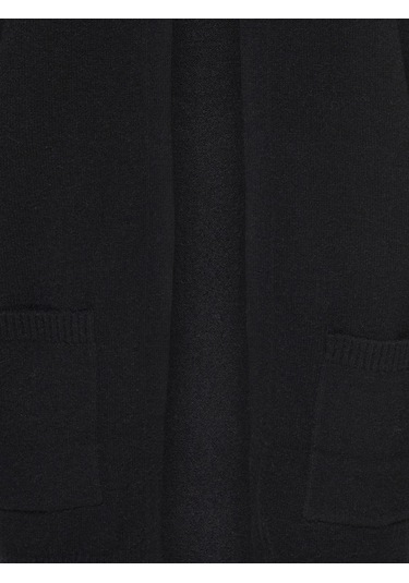 Only Bayan Uzun Örgü Hırka 15174274 Siyah