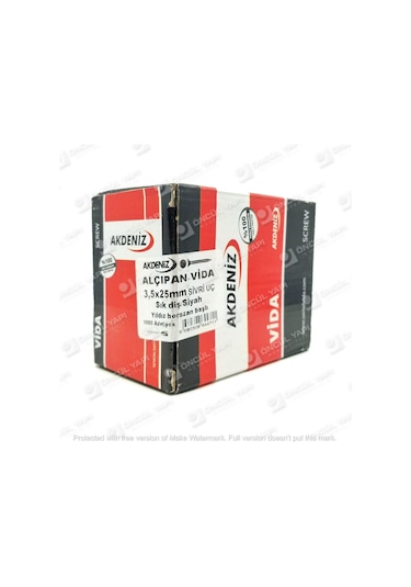 Akdeniz Sık Diş Sivri Uçlu Alçıpan Vida 3.5X25 1000 Adet