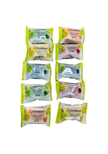 Doğal Oyun Hamuru -10'lu Minipack - 10x50gr