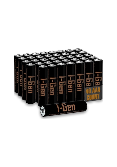 I-Gen A115 Ultra Alkalin AAA İnce Kalem Pil 40'lı Paket LR03 1.5V