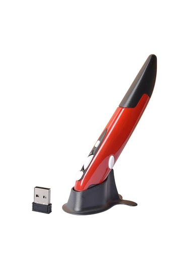 Homyl 2.4ghz Optik Kablosuz Kalem Fare Usb Alıcı Kırmızı