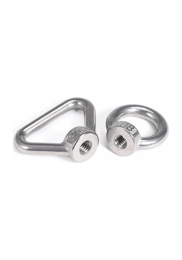 Üçgen Halka Şekli Kaldırma Göz Somunu, M3 - M24 304 Paslanmaz Çelik, Yuvarlak/üçgen Fındık Kaldırma Halkası, M8 1pcs 4 x 25