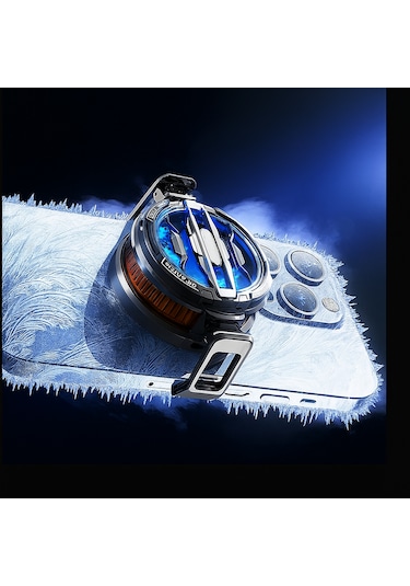 Magsafe Destekli Ultra Güçlü Telefon Soğutucu Kablolu Rgb Fan