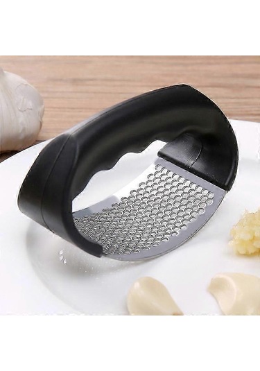 Paslanmaz Çelik Sarımsak Presi Manuel Kırıcı Zencefil Salıncak Mutfak Aleti Bda Siyah