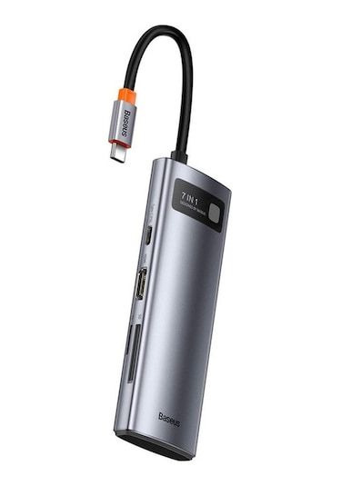Baseus Metal Gleam 7 In 1 Multifonksiyonel Hub Dock Station