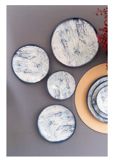 Güral Porselen Atina 24 Parça Yemek Seti Reaktif Dg 1502