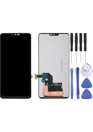 Cbtx Lg G7 Thinq / G710 G710em G710pm Uyumlu Lcd Ekran G710vmp Dijitalleştirici Tam Montaj Siyah