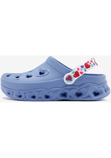 Skechers Foamies: Light Hearted - Unicorns & Sunshine Büyük Kız Çocuk Mavi Işıklı Terlik 308023l Ltbl Mavi