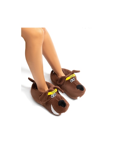 Twigy Aero Kadın Hayvanlı Panduf Kahverengi 36/41 EE0540 Kahverengi