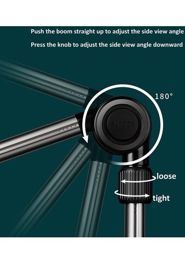 Tongxida 4-13 Inç Ayarlanabilir Kol Cep Tablet Tutucu Standı, Başucu Masası Tablet Klip Braketi Siyah