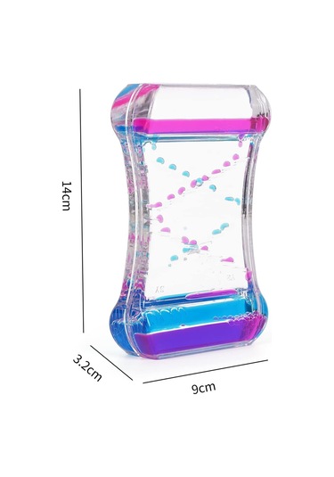 Sıvı Hareketli Stres Azaltıcı Dekoratif Zamanlayıcı Kırmızı Mavi / Pembe Mavi Seçenekleri