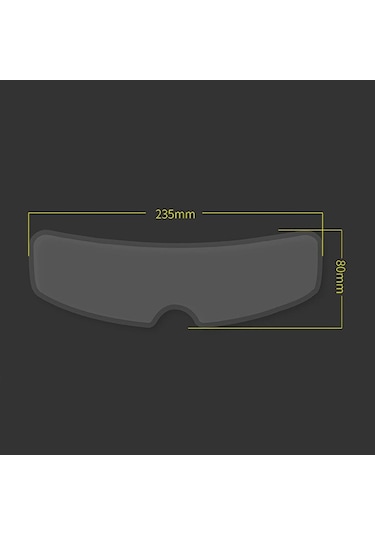 Motosiklet Kask Lens Filmi Evrensel Yağmur Kaydırıcı Şeffaf (529443670)