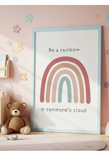 Be A Rainbow Dijital Baskı Poster V1 Çerçevesiz