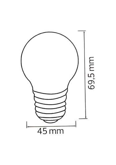 Horoz 001-017-0001 Rainbow Smd Led Ampul Mavi 1w E27 Duy - 10 Lu Paket