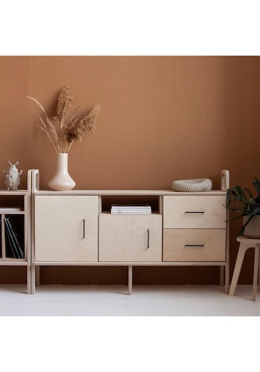 Woodesk Vetta, Ahşap, Dolap Ve Konsol, 140x90, Natural Renk
