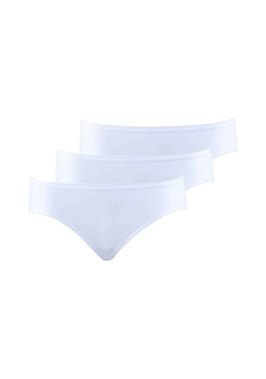 Blackspade Kadın Pamuklu 3'lü Ekonomik Paket Slip Beyaz