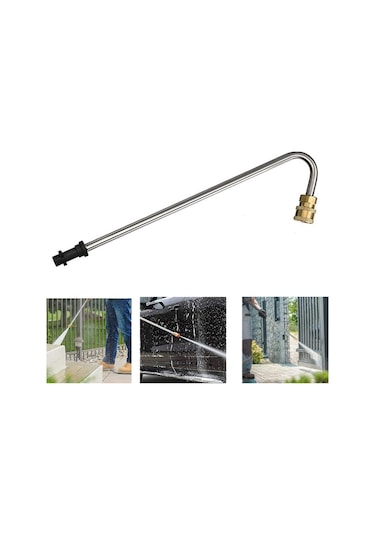 Springsun 4000psı Yüksek Basınçlı Paslanmaz Çelik 90 Derece Oluk Temizleyici Uzatma Başlığı