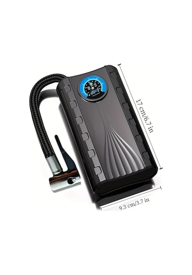 Boatshop1 Kablolu Araba Hava Pompası Taşınabilir Lastik Şişirme 150psı Otomatik Motosiklet Pompası 36v Evrensel Kompresör