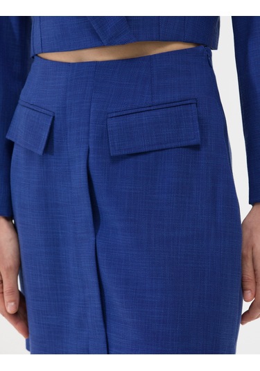 Pierre Cardin Kadın İndigo Etek Dokuma 50269105-vr028 İndigo