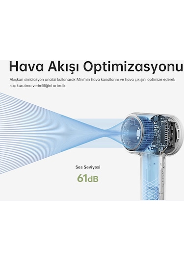 Laifen Mini Saç Kurutma Makinesi - Mavi