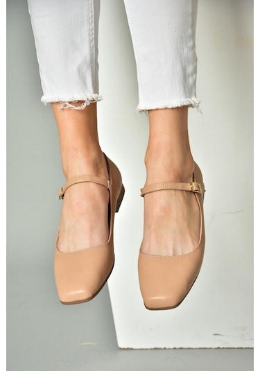 Fox Shoes S726252509 Ten Kadın Babet Ten Rengi