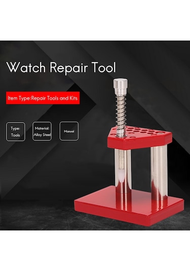 Hha Kırmızı Izle Aracı El Piston Çektirme Sökücü El Seti Tesisatçısı Katı Alaşımlı Çelik Saat Onarım Aracı Kiti İle 10 Plastik Kalıplar