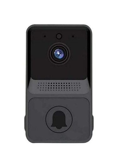 Yifomall Akıllı Wi-fi Görüntülü Kapı Zili: Şarj Edilebilir Pil, Düşük Güç Tüketimi, Z20 Siyah Model