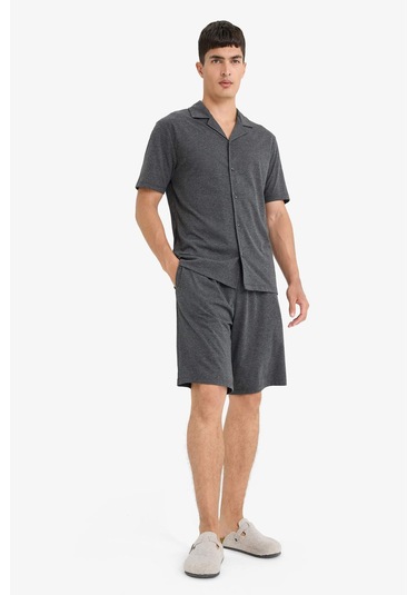 Defacto Kısa Kollu 2li Takım F7381ax25hsar198 Antrasit