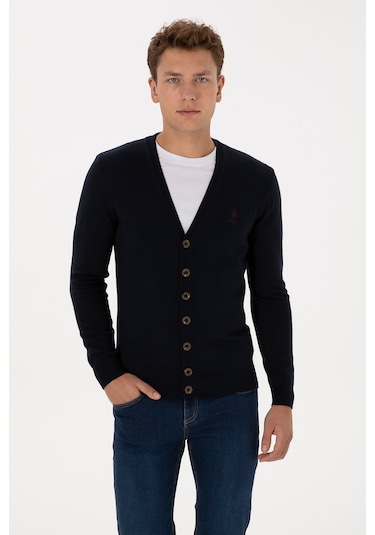 U.s. Polo Assn. Erkek Lacivert Hırka Triko 50313702-vr033 Lacivert