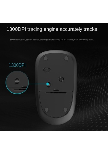 Rapoo M200g 1300 Dpı 3 Tuşlu Sessiz Kablosuz Fare Mavi Diğer