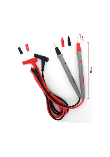 1 Çift İğne Uçlu Multimetre Probu 1000V 20A  Tüm Multimetreler