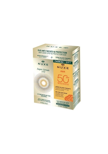 Nuxe Sun Cream For Face SPF50 50 ML + Super Serum 10 30 ML