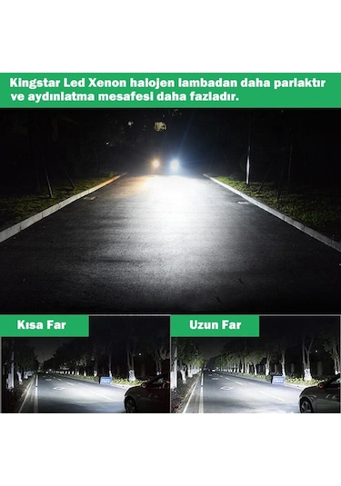 Kingstar Led Xenon Far Ampulü H1-H3-H4-H7-H11-9005-9006 457429053