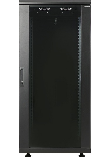 Canovate 26U 600X600Mm 19''Dikili Tip Network Rack Kabinet Siyah