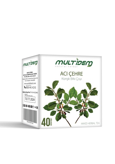 Multidem Hmd Acı Çehre Karışık Bitkisel Çay 40'lı