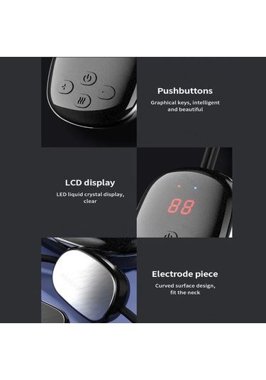 Boyun Masaj Aleti Massagehänge Svart-lcd Svart-lcd Black-lcd Çok Renkli