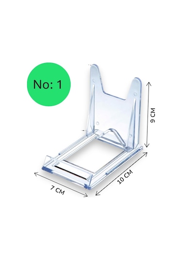 Teşhir Ayakları Sürgülü Ayak No:1, 7 X 11 X 10 Cm, Şeffaf