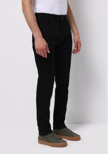 Colins Regular Fit Orta Bel Daralan Paça Erkek Black Black Denim Pamuklu Jean Pantolon Cl1071698 Q1.v1 Dn06270 Siyah