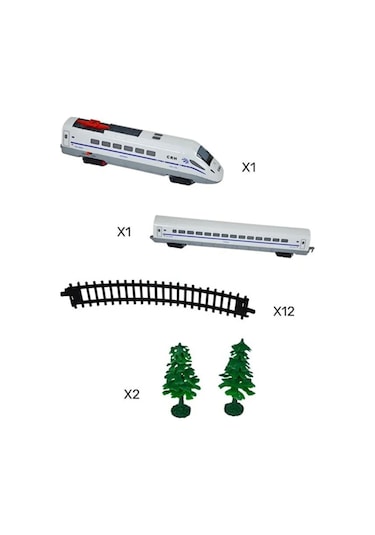 Ctoys 1:43 Hızlı Tren Seti 16 Parça