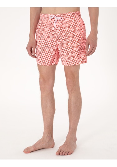 Pierre Cardin Erkek Kırmızı Deniz Şortu 50307984-vr030 Kırmızı