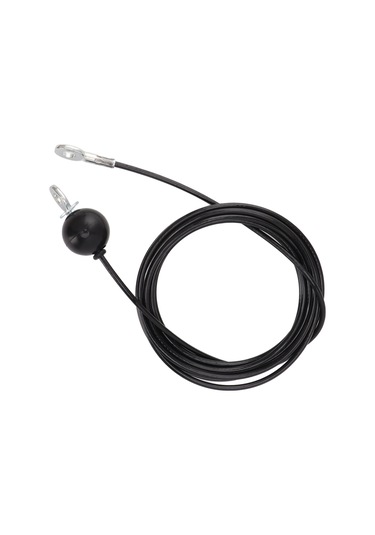 Konesam Ev Ve Spor Salonu İçin Kuvvetli Çelik Tel, Boyu Ayarlanabilir, Gelişmiş Kas Antrenmanı İçin Siyah Fitness Makine Kablosu 4 Metre