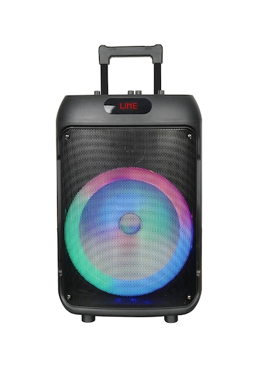 Makstechnology Gd-1203 Dijital Led Göstergeli Fm Radyolu Mikrofonlu Rgb Tws 12 İnç Stereo B Siyah