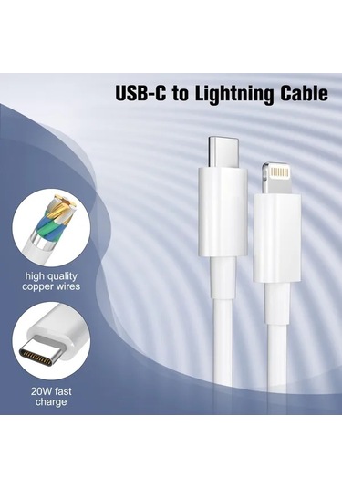 Honeybeeshop Tekgene C Tipi Yıldırım 1 8 M 30w Pd Hızlı Şarj Kablosu Mfi Sertifikalı Lightning Usb C İphone 14 13 12 11 Pro Max X 7 6 Plus Se Uyumlu